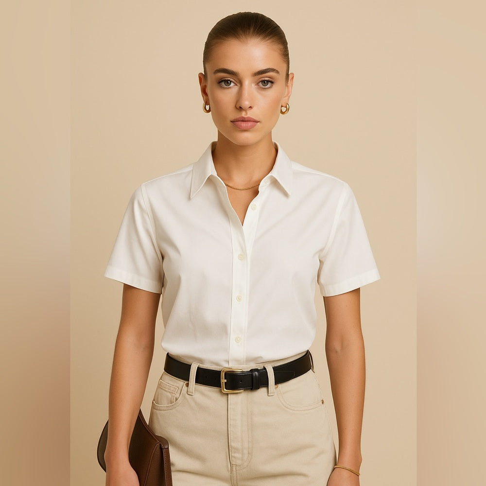 Brooks Brothers Slim Fit White Cotton Shirt, BNWT (a couple marks), size 8