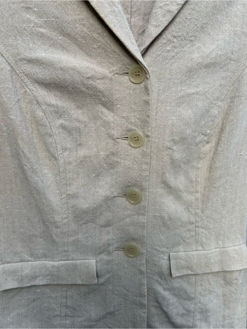 Vintage David Bitton Linen Blend Blazer, size 10 (fits like a M)