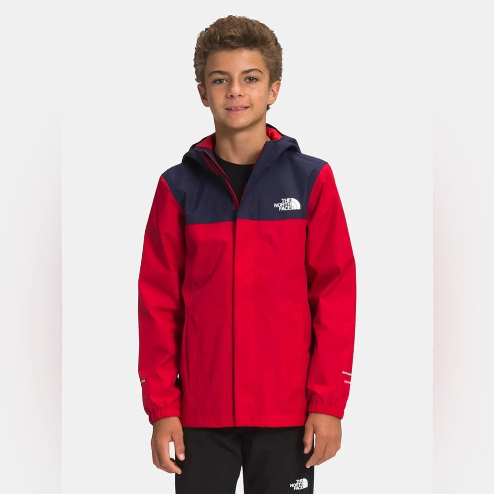 The North Face Resolve Reflective Rain Jacket - Size Kids 10-12