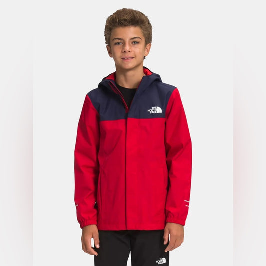 The North Face Resolve Reflective Rain Jacket - Size Kids 10-12