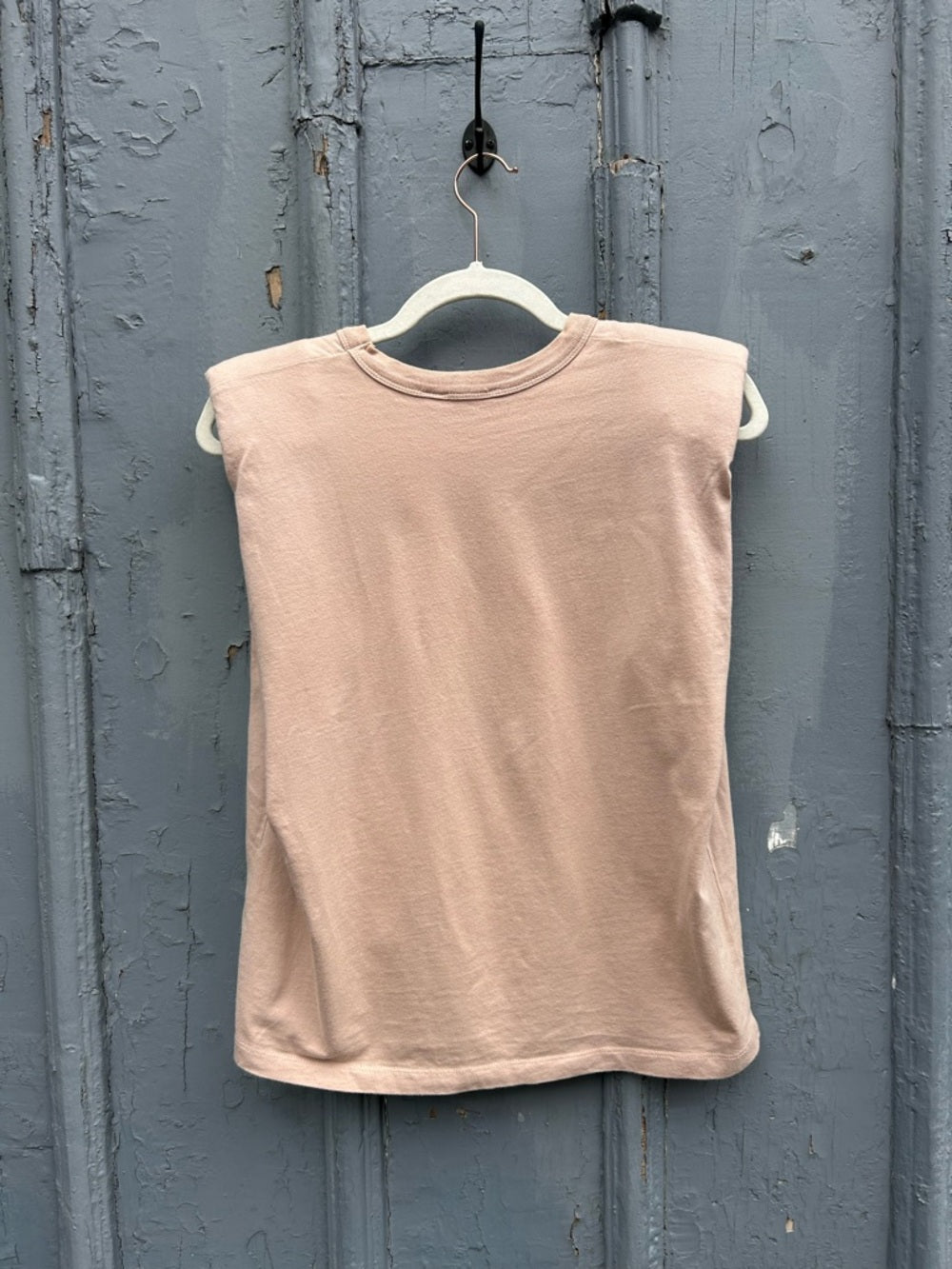 RD Style Sleeveless Shoulder Padded Shirt, size xs