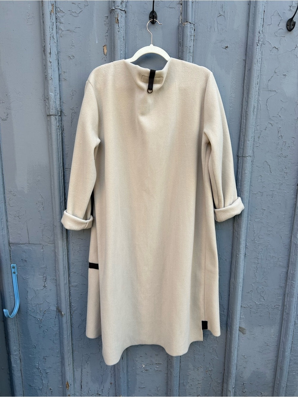 Henriette Steffensen Kit Grey Band Cardigan duster, BNWT, size Small