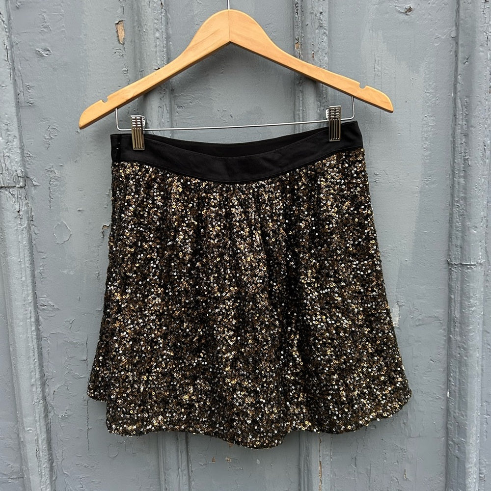 Club Monaco Sequin Metallic Jodie skirt, BNWT, size 8