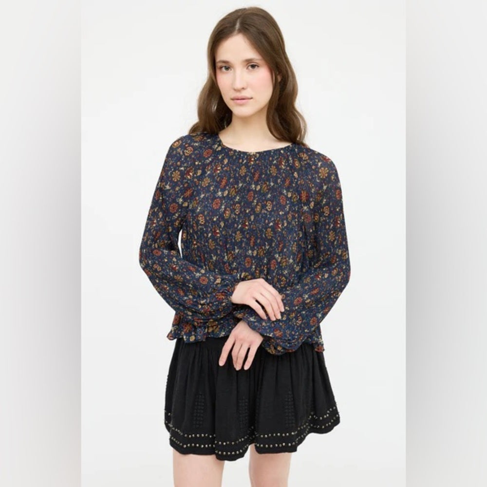 Veronica Beard Lewin Floral Blouse, size 0