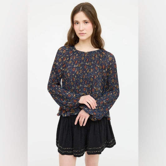 Veronica Beard Lewin Floral Blouse, size 0