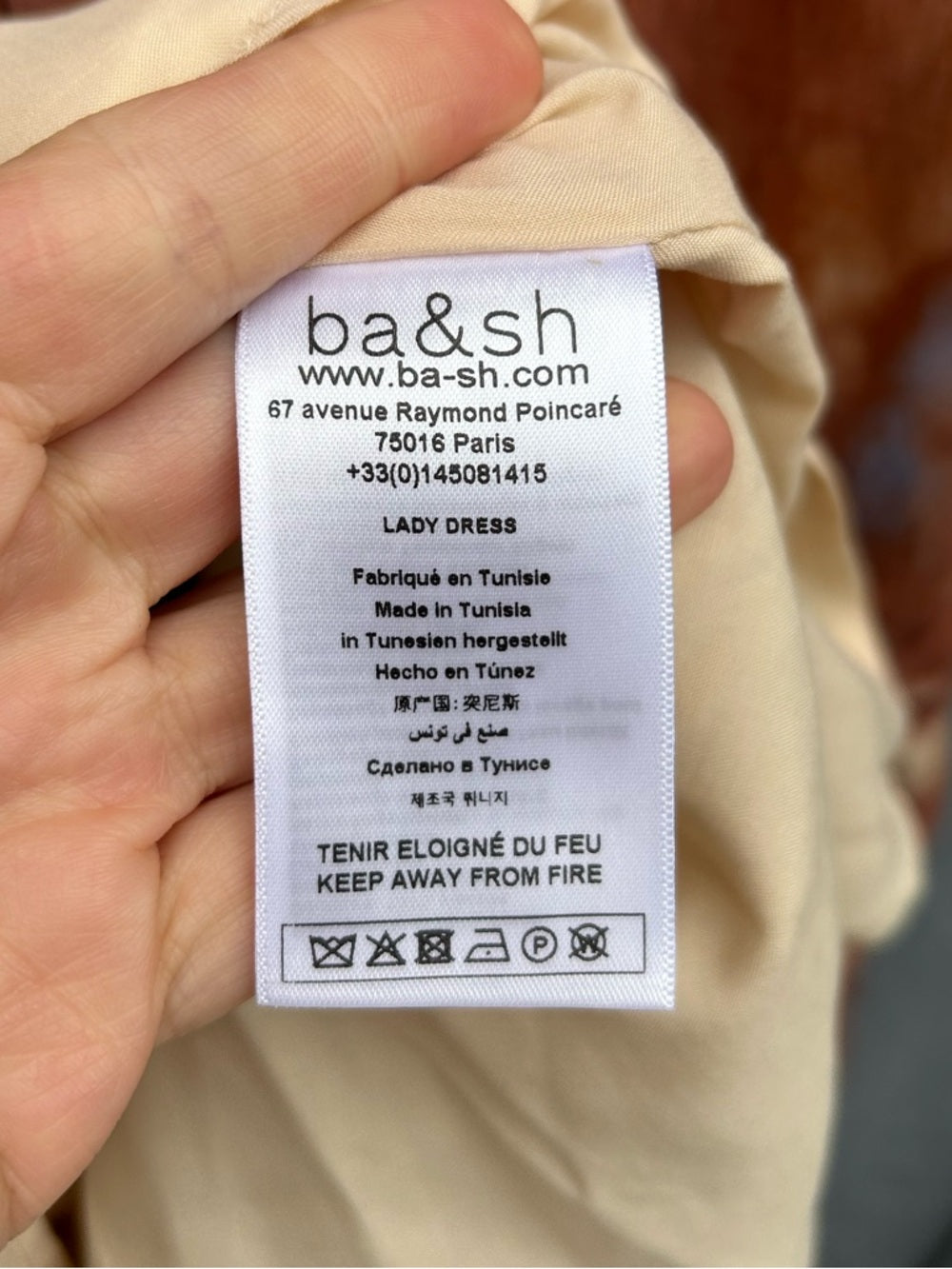 Ba&sh Carmela Boisderose Dress, size “3” (US8)