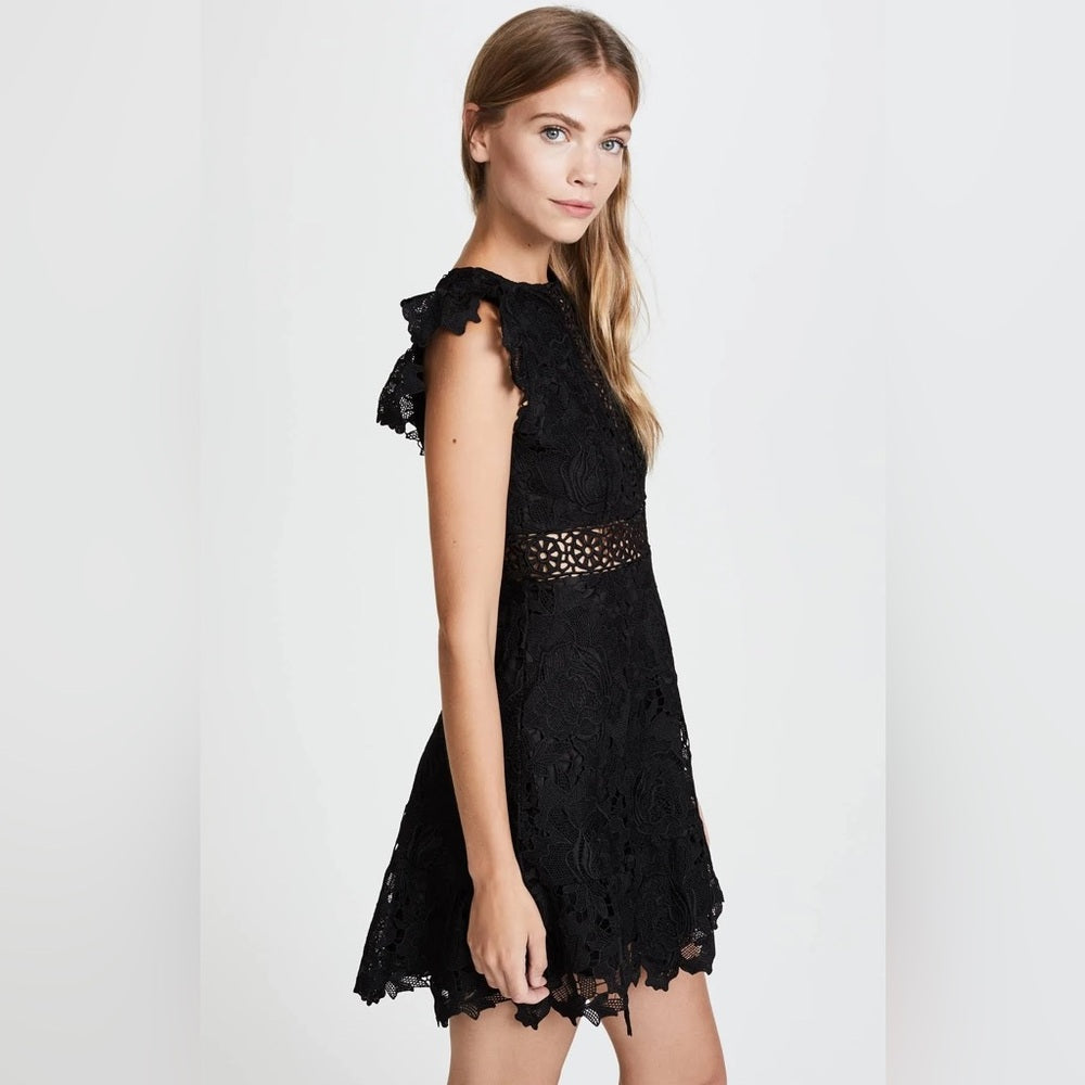 BB Dakota Calvin Scalloped Lace Dress, size 0