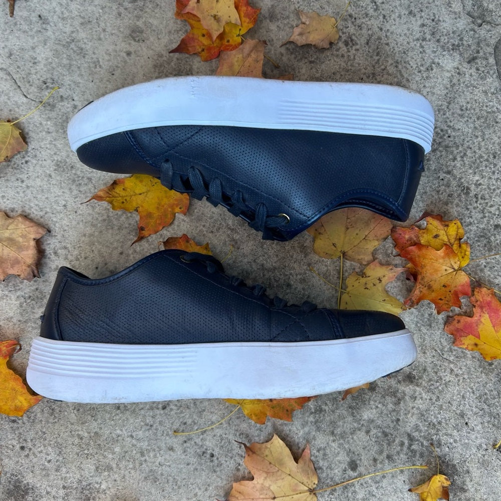 Cole Haan Lunar Grand Wing Tip Black Oxford Shoes, Size 7.5