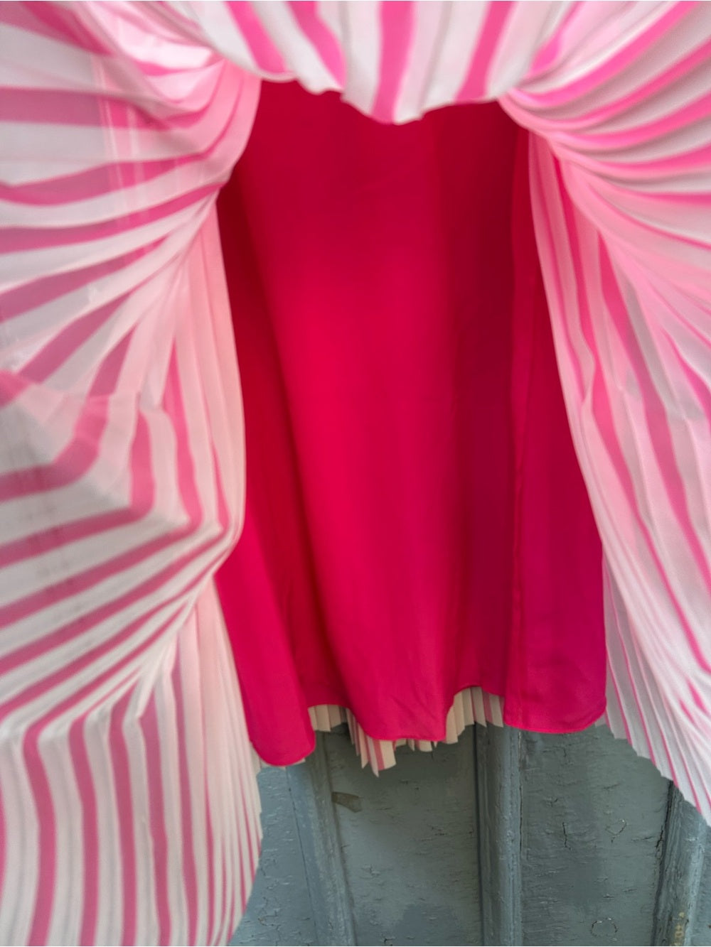 J Crew Pink pleated skirt, size 8