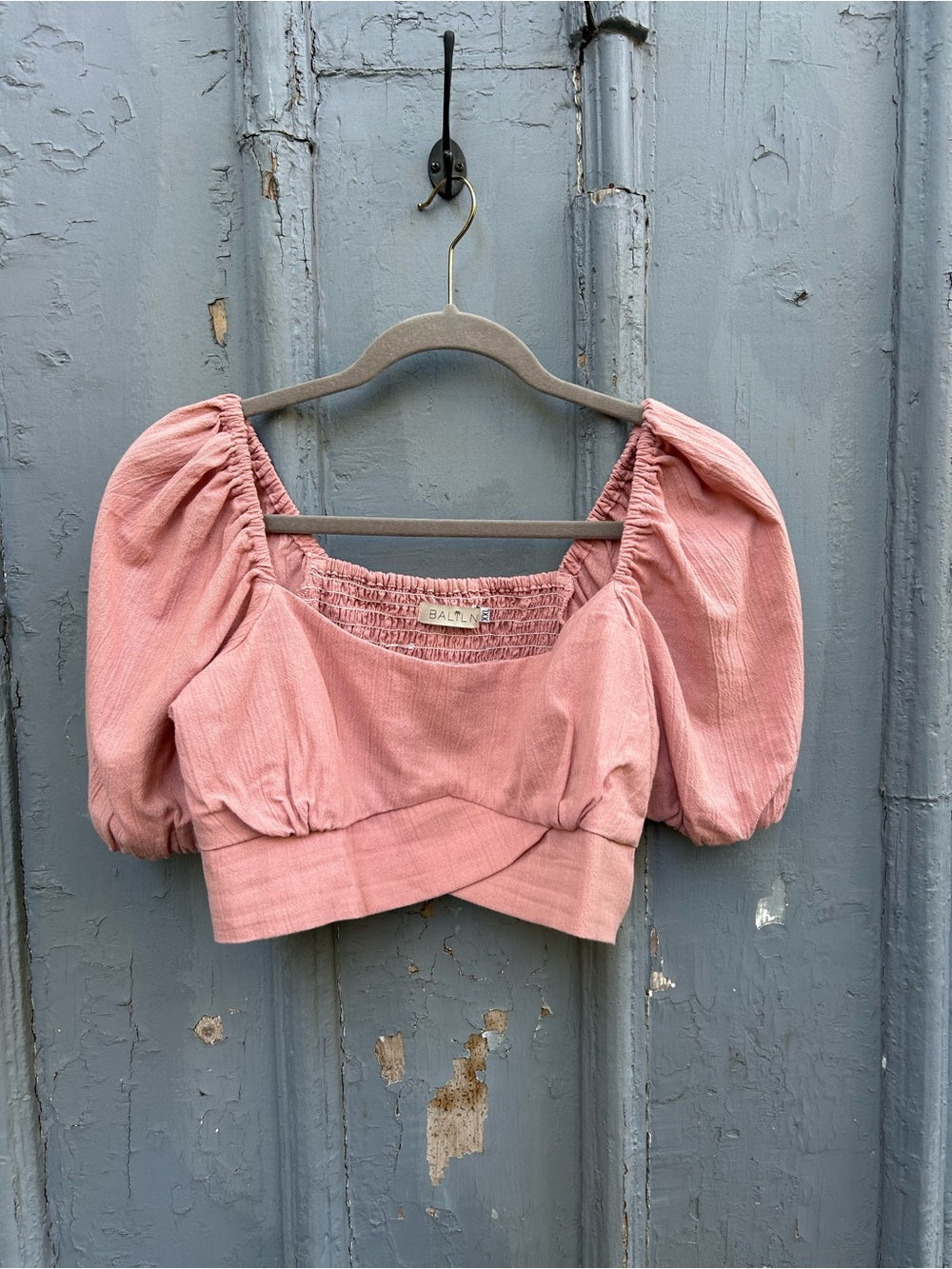 Baliln Kiana Linen Crop Top, size XXL