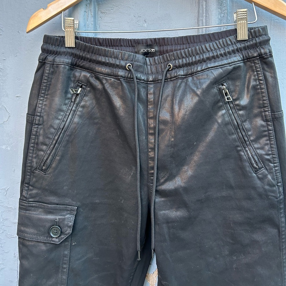 Joe’s Jeans Coated Sateen Cargo Pants, approx size 28