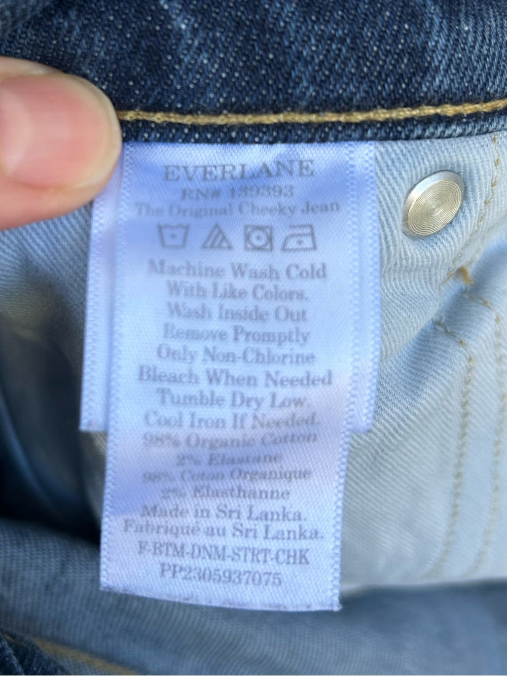 Everlane the original cheeky Jean, size 29
