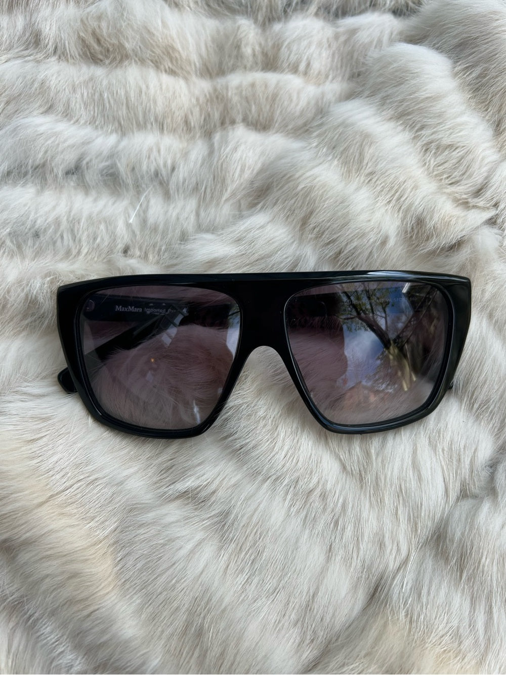 Max Mara Black Retro 80’s Sunglasses, OS
