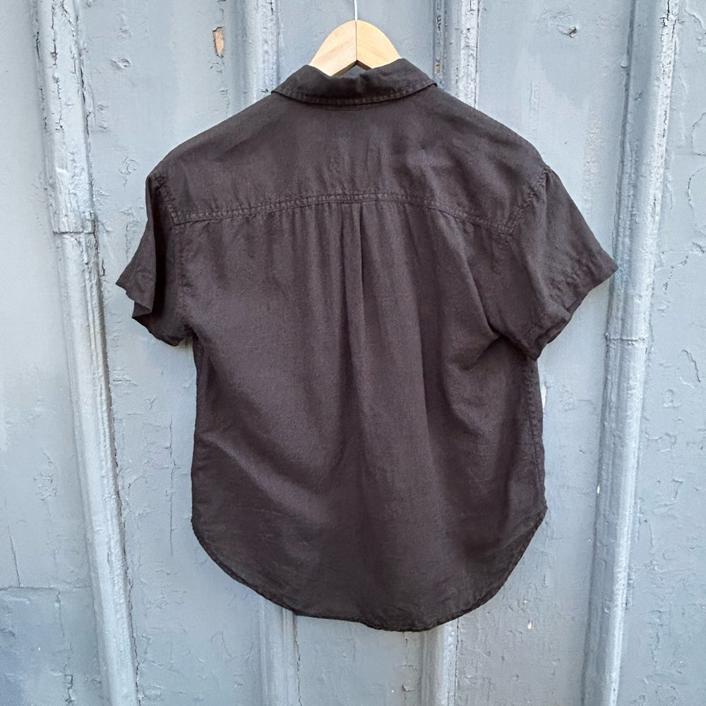 Power of my People black Wayward Fit Ss button up shirt, size xxs