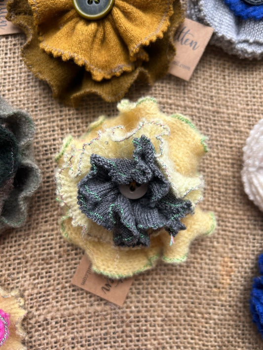 Vintage Cashmere Floral Brooch