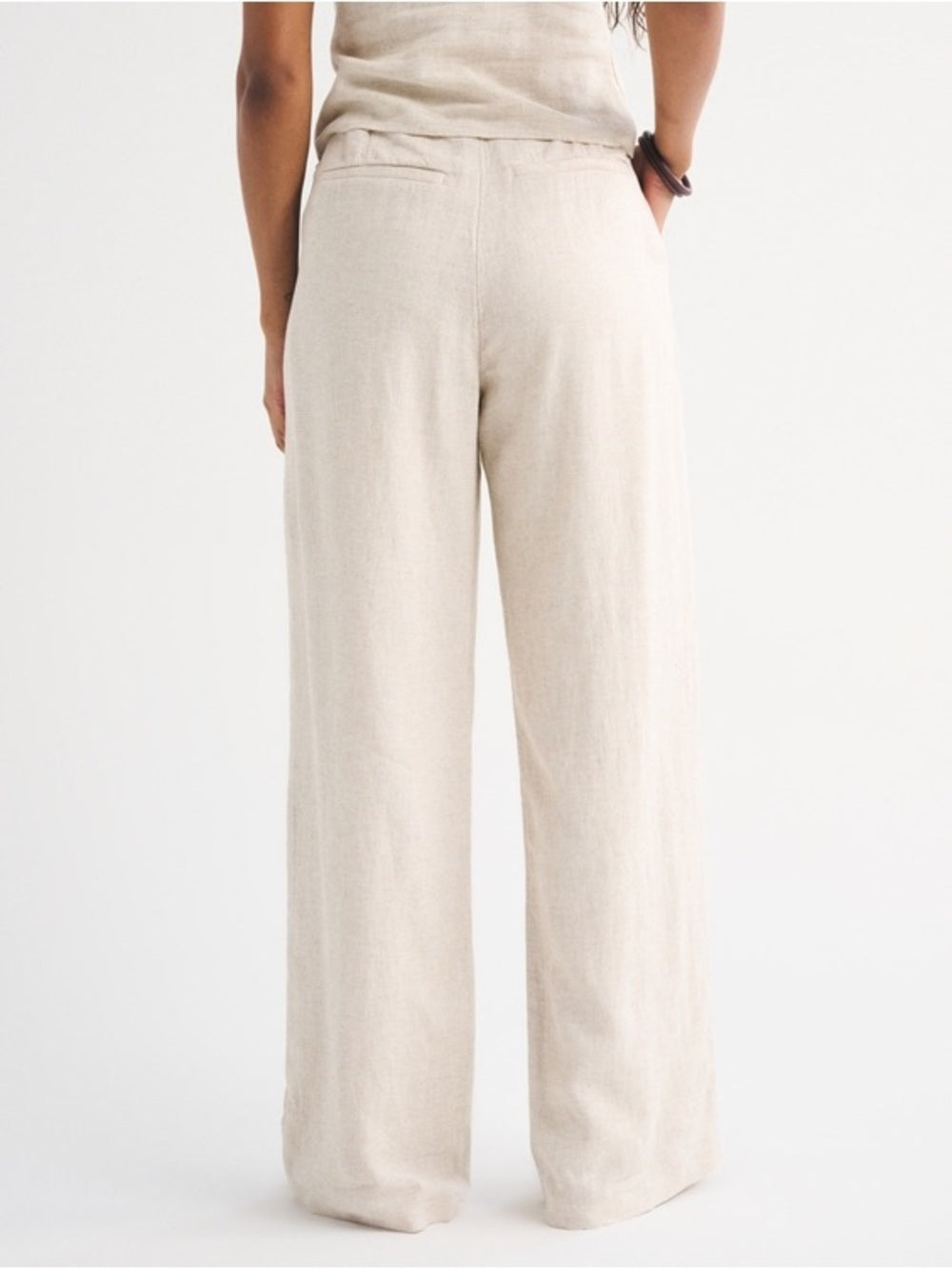 Abercrombie & Fitch Taupe Linen trousers, size 31