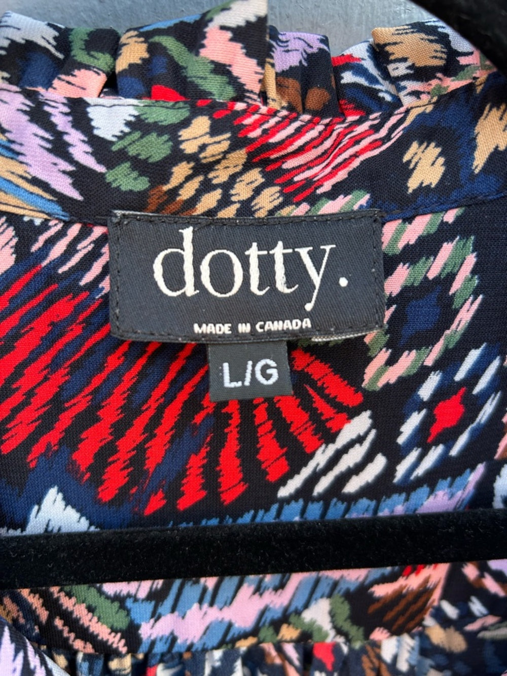 Dotty Patterned Blouse, Large