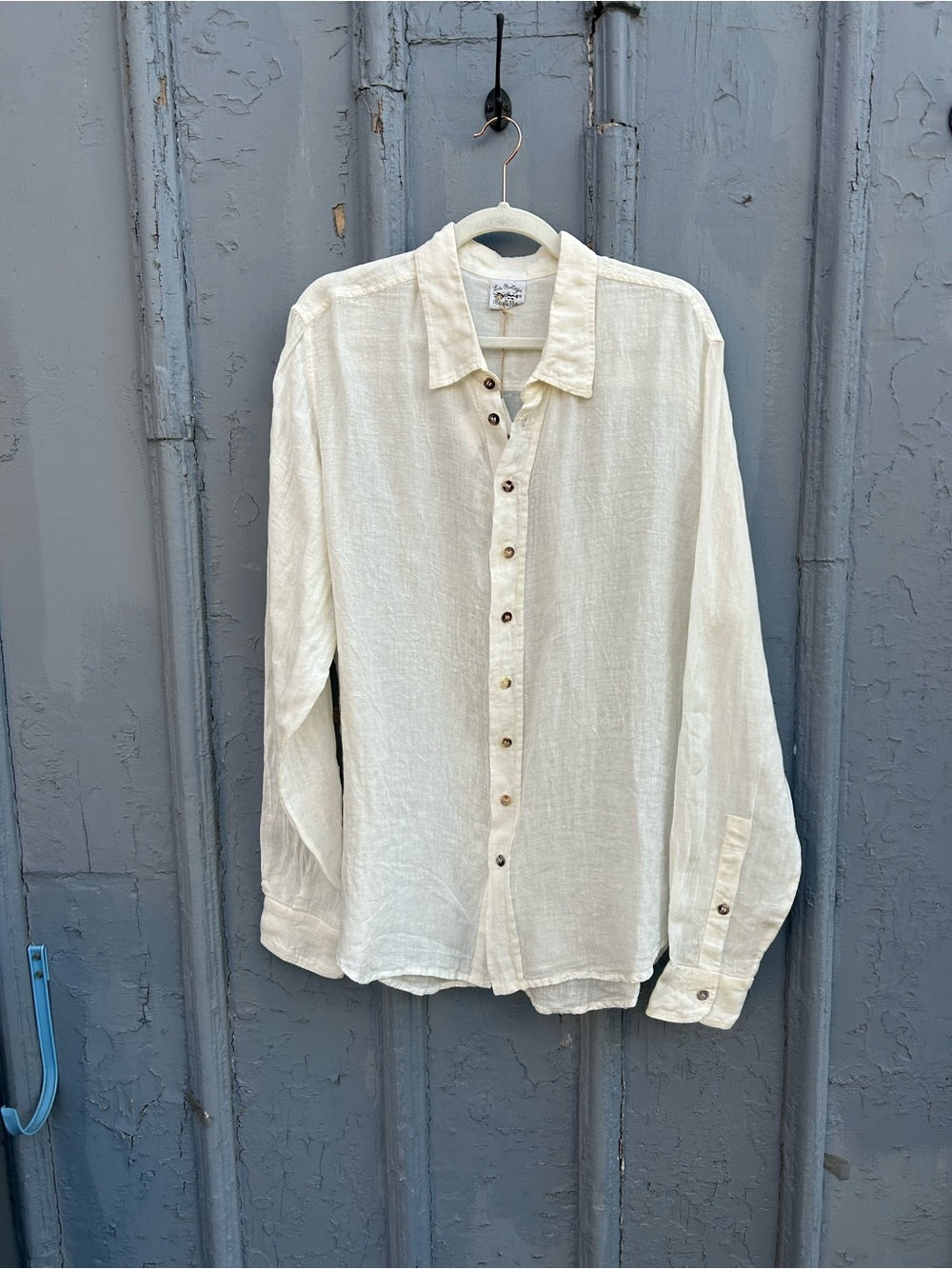 La Bottega di Brunella Camica Franco Button Down Blouse, BNWT, size L