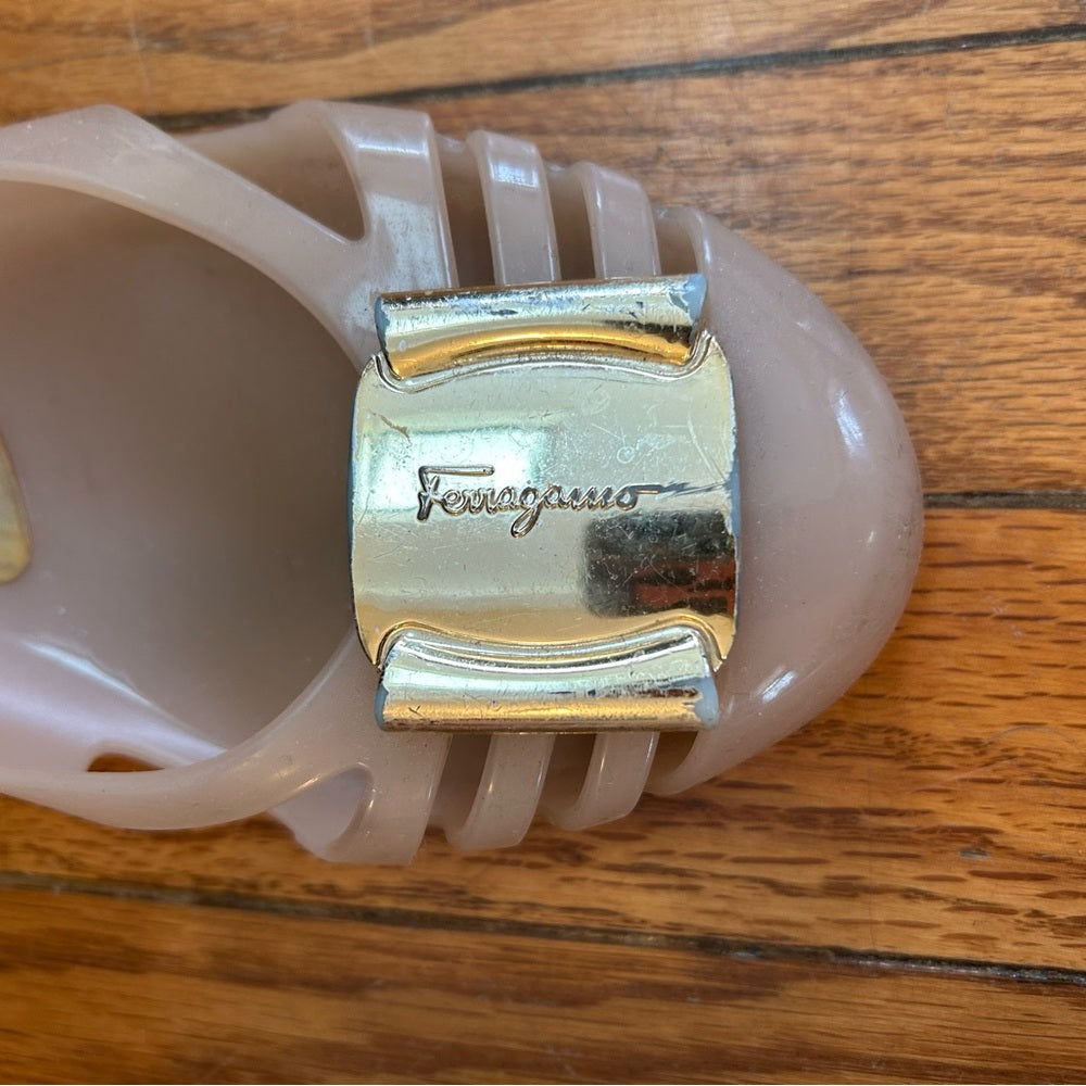 Salvatore Ferragamo Bermuda Jelly Ballet Flats, size 10