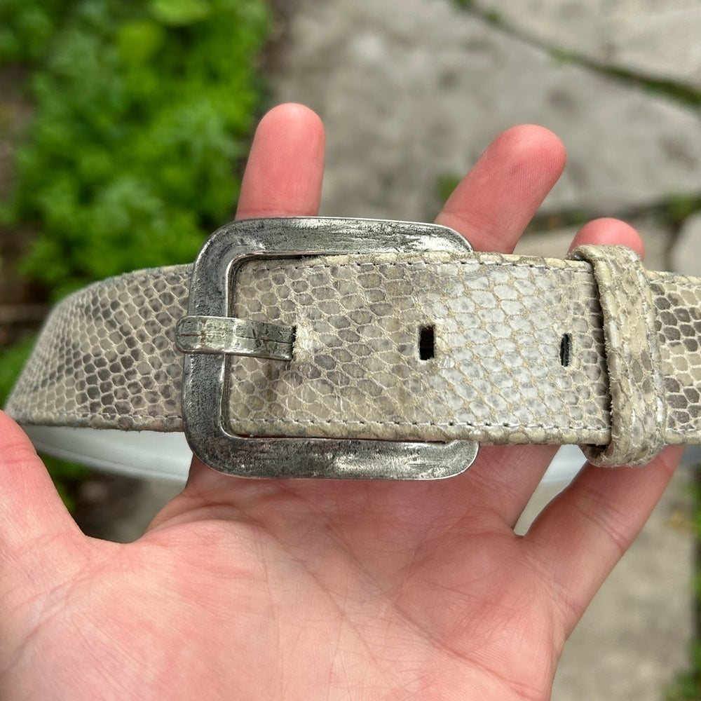 Suzi Roher snakeskin belt, small