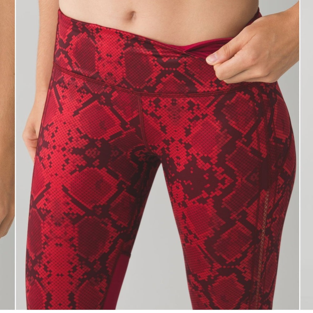 Lululemon Vent It Out Crop, size 6