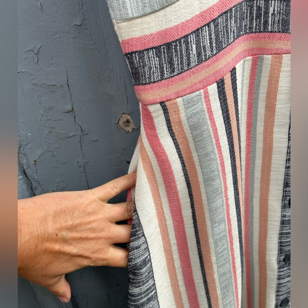 Anthropologie Hutch Striped Cotton blend dress, size 8