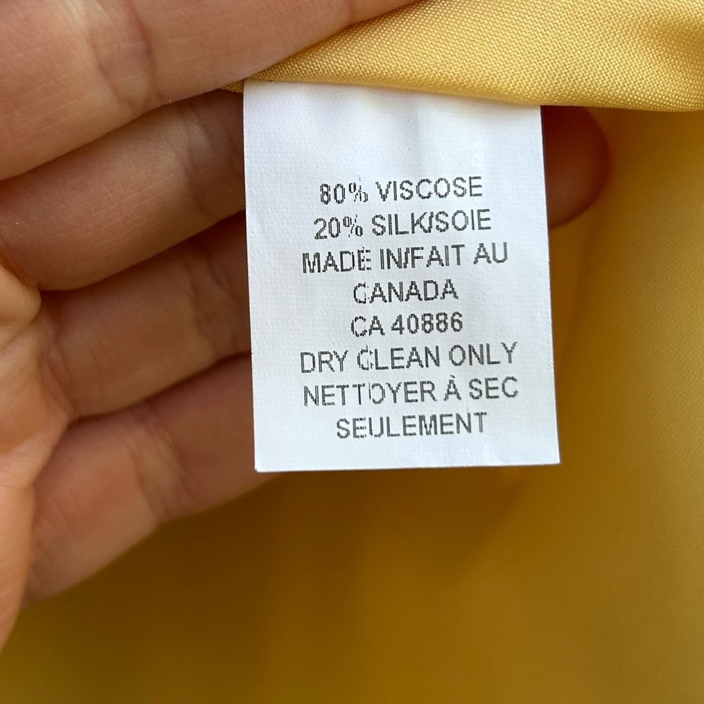 Dagg & Stacey Yellow Chiffon Skirt, BNWT, size 2