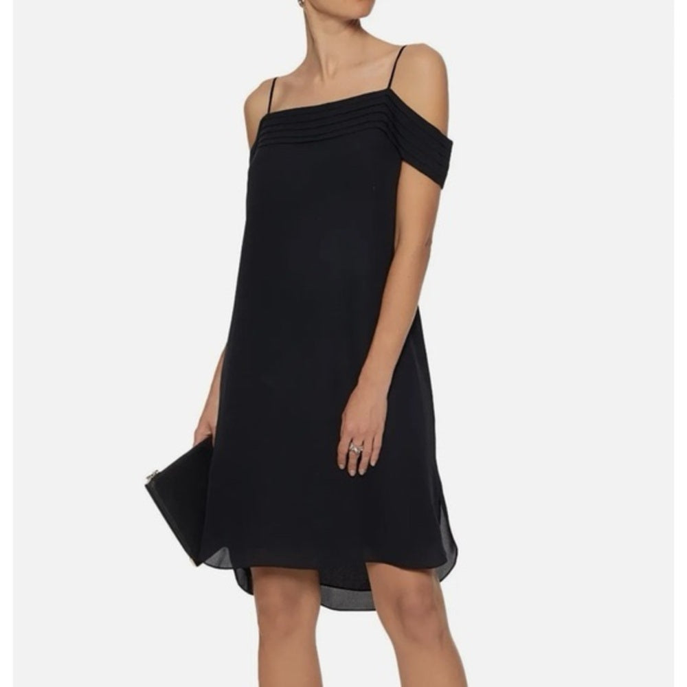 T by Alexander Black Wang Midi shift dress with side slit, size 4