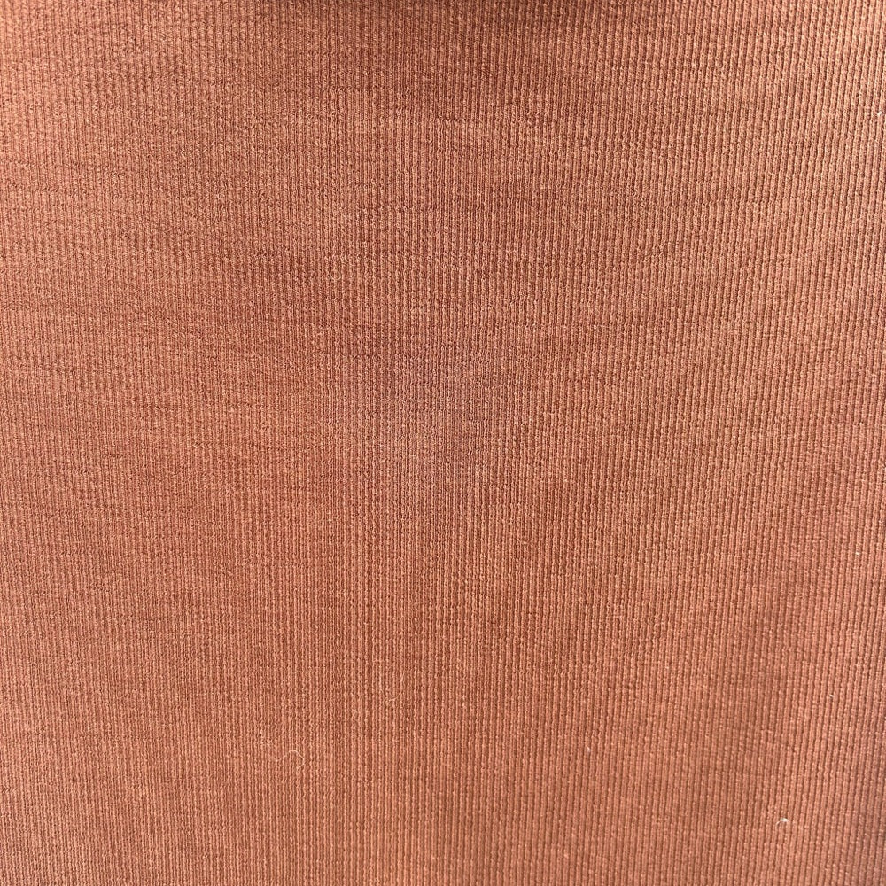 Knix Brown SculptRib Cotton Midi Pencil Skirt, BNWT, size M