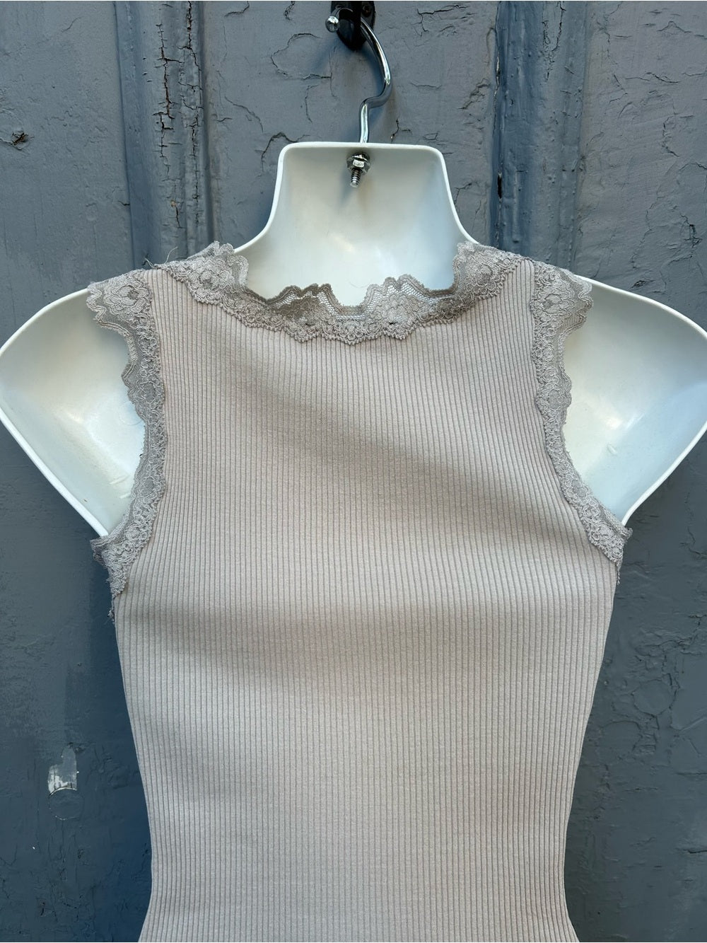 Rosemunde Copenhagen lace tank, size approx M