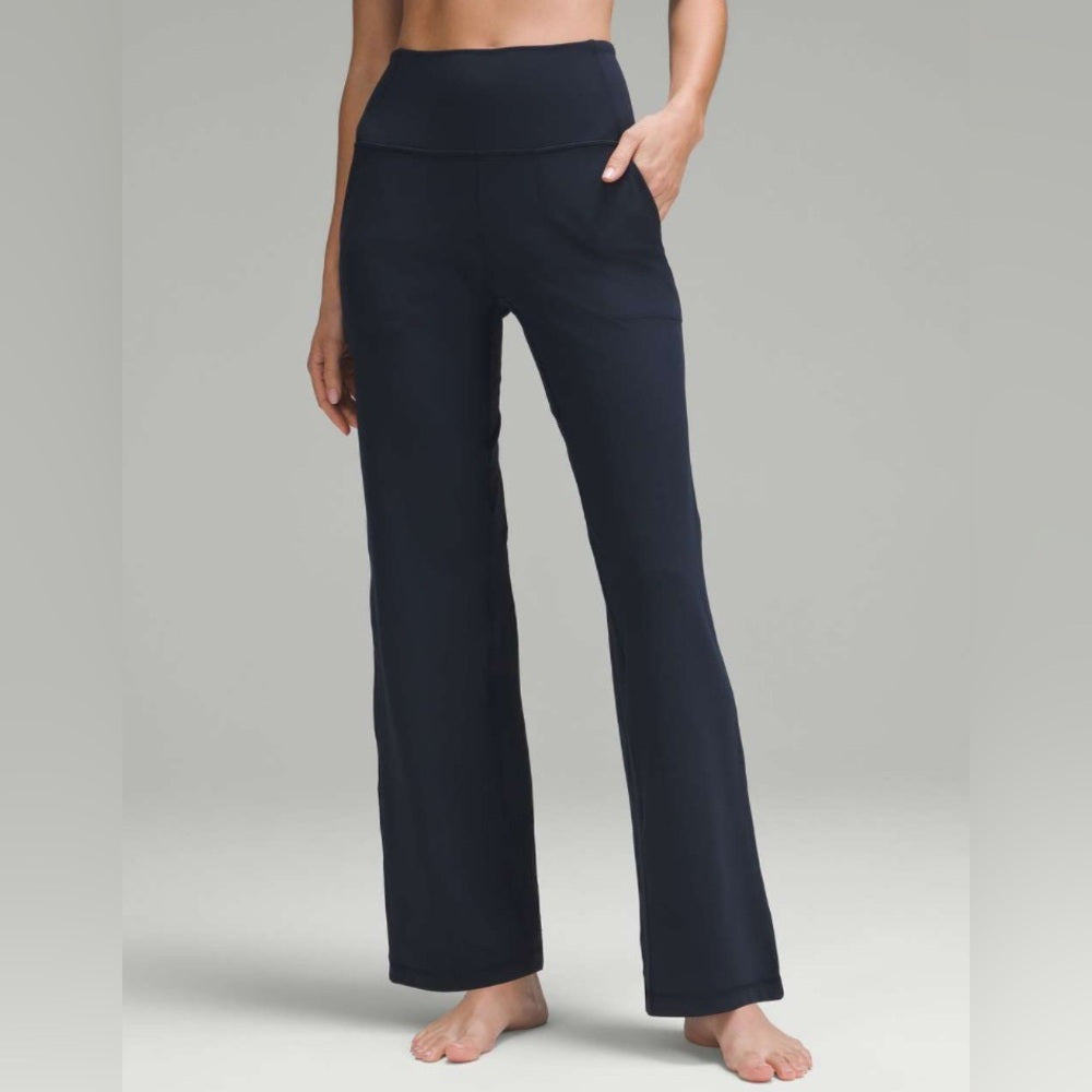 Lululemon Black Align Wide Leg, size 4