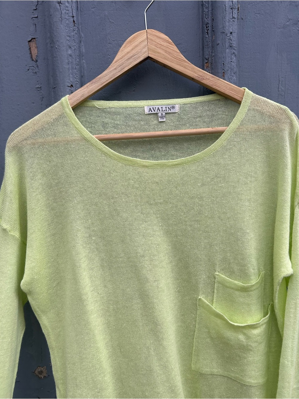 Avalin Cotton Linen Light Sweater, Small (fits oversized)