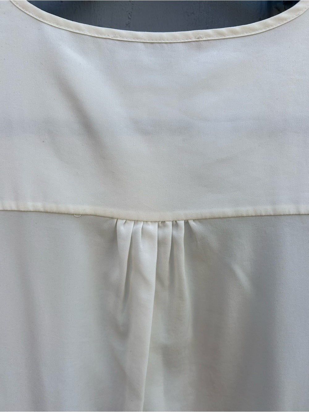 Anine Bing Collarless Sheer buttondown, Small