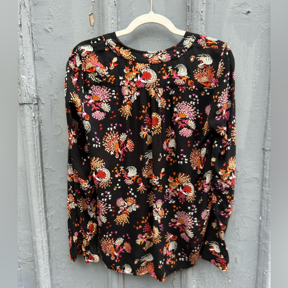 Anthropologie 52 Conversations “Fly the Coop” button-down top, size 6