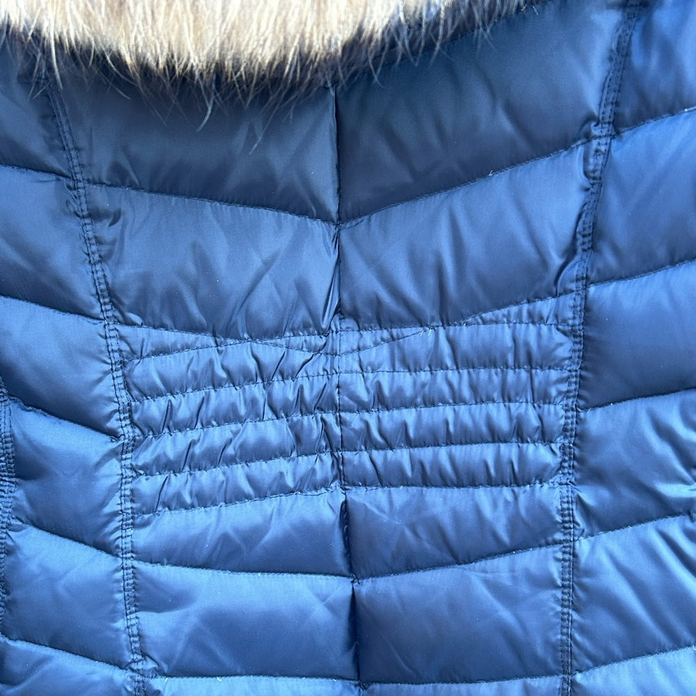 Michael Kors Navy Down Parka, size Small