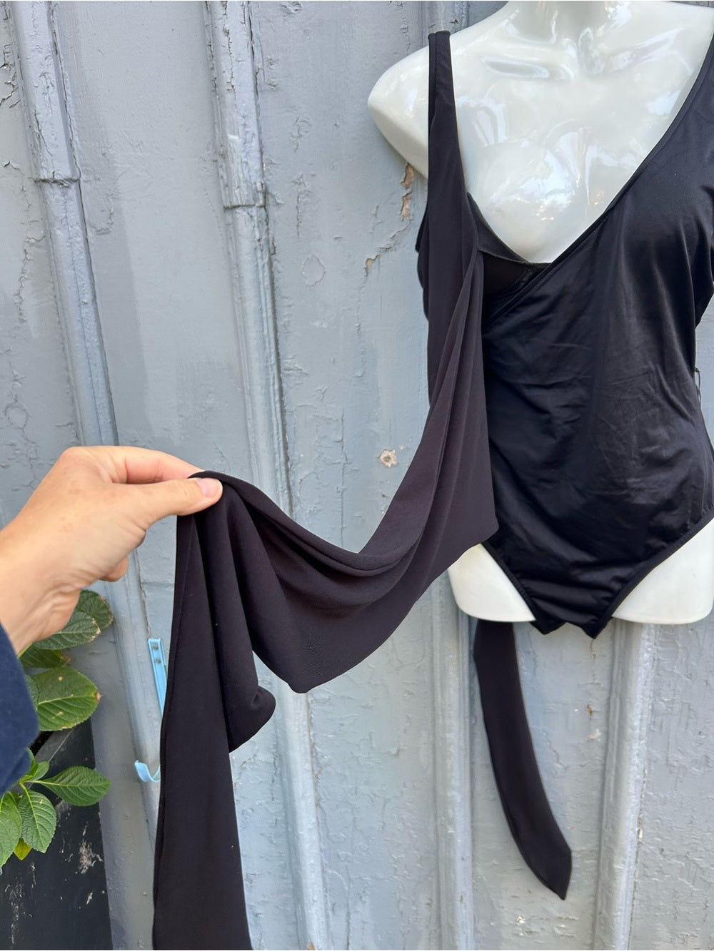 Magic Suit/  Miracle Suit black wrap front, size 10