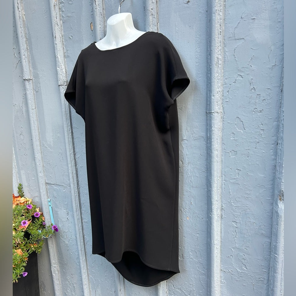 Casa Como Style Black Open Back Tunic Dress, size Large