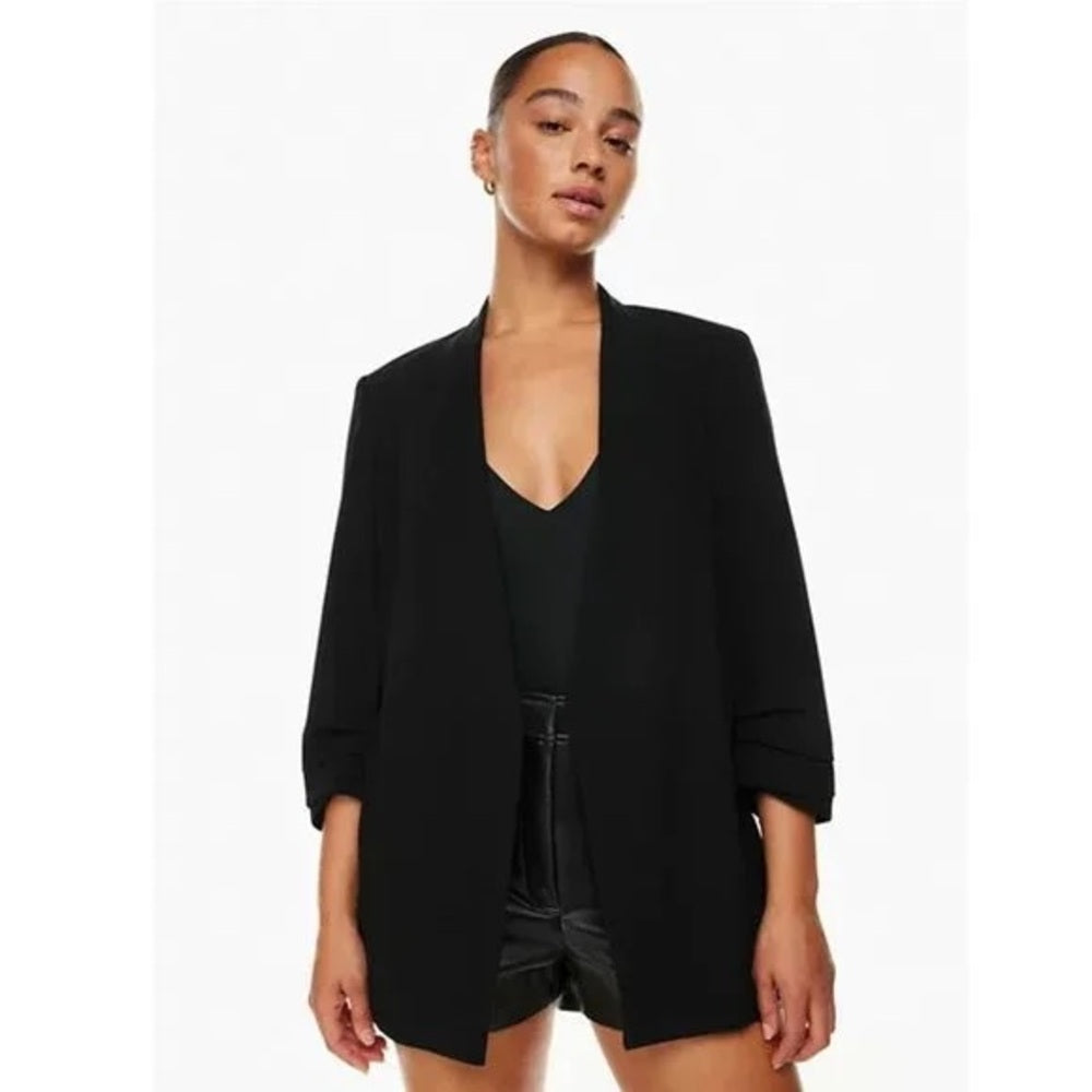 Babaton Black Power Hip Blazer, size 0