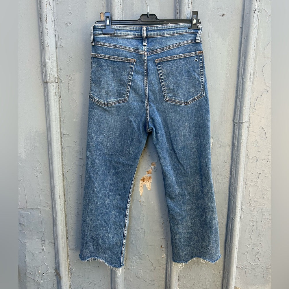 rag & bone Casey high rise ankle flare, size 29