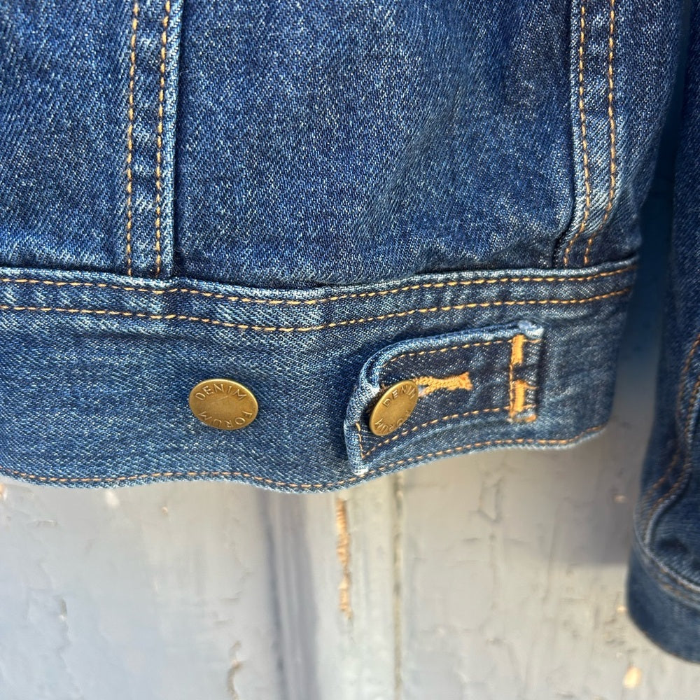 Denim Forum Monroe Storm rider fleece lined jacket, size xs (Oversized)