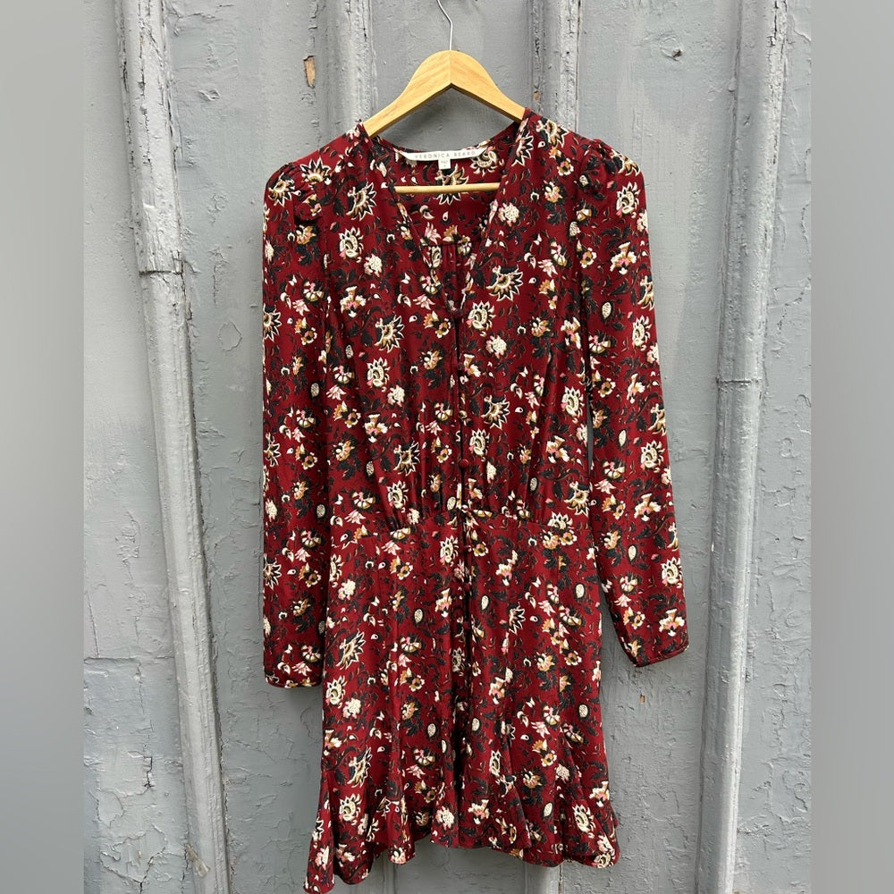 Veronica Beard Merlot Silk Riggins Dress, size 0