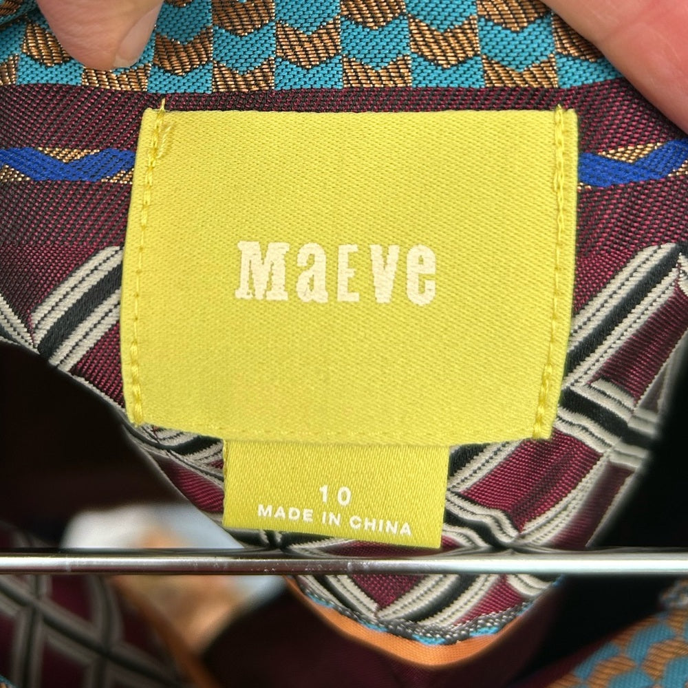 Maeve Multicolor Striped Pencil Skirt size 10