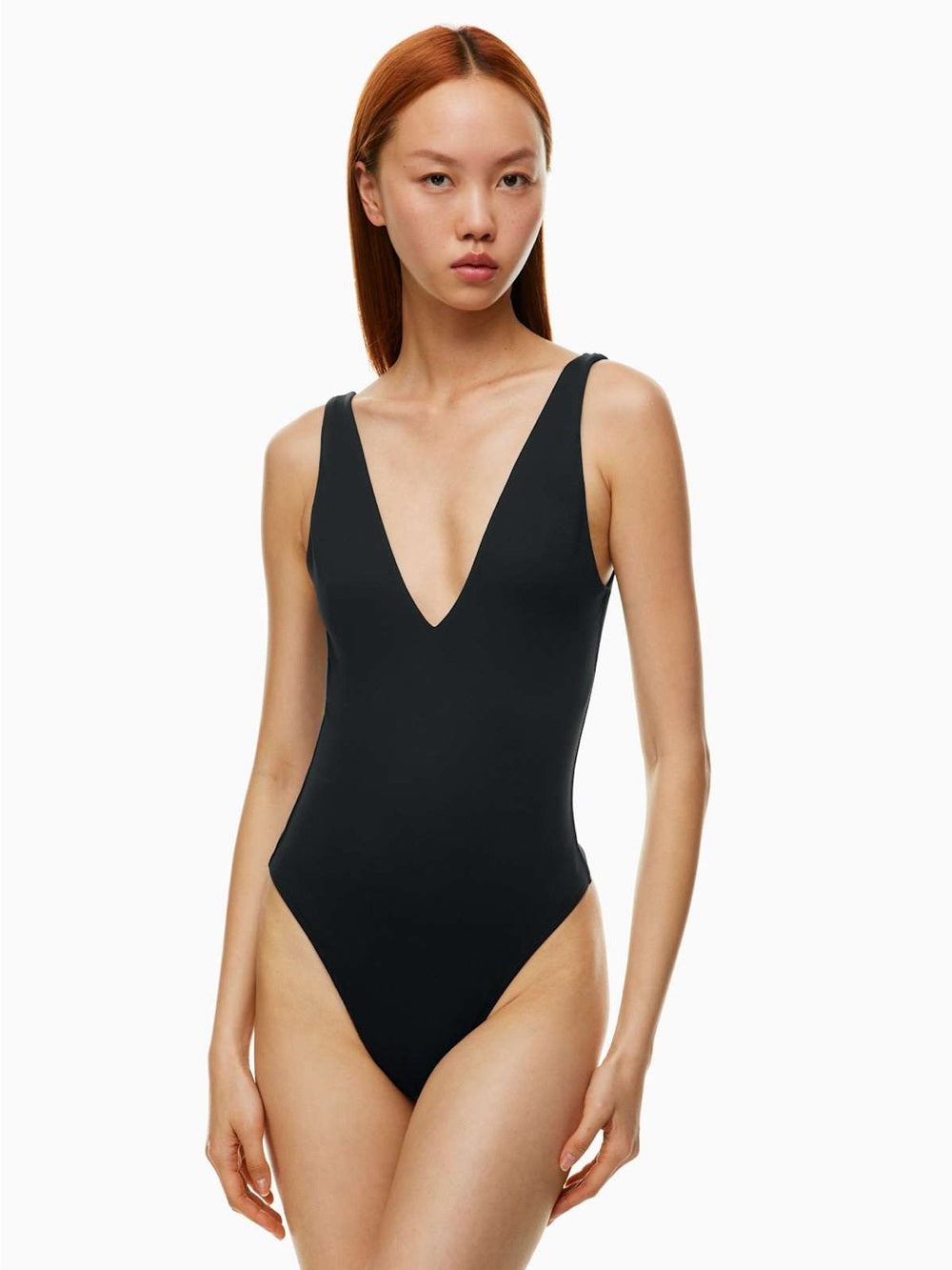 Babaton black Contour bodysuit, Large