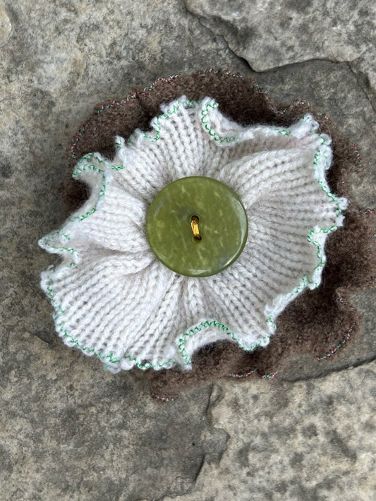 Vintage Cashmere Floral Brooch