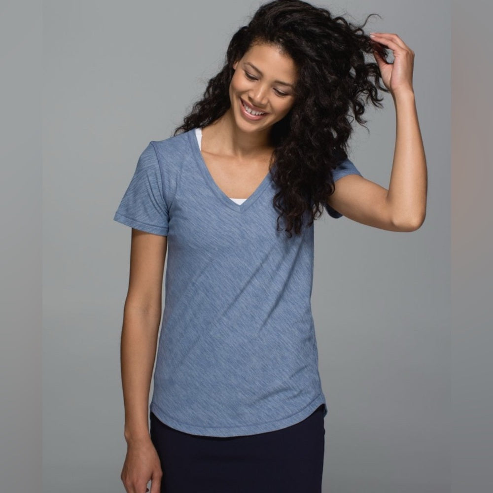 Lululemon Purple What The Sport Tee, approx 10/12