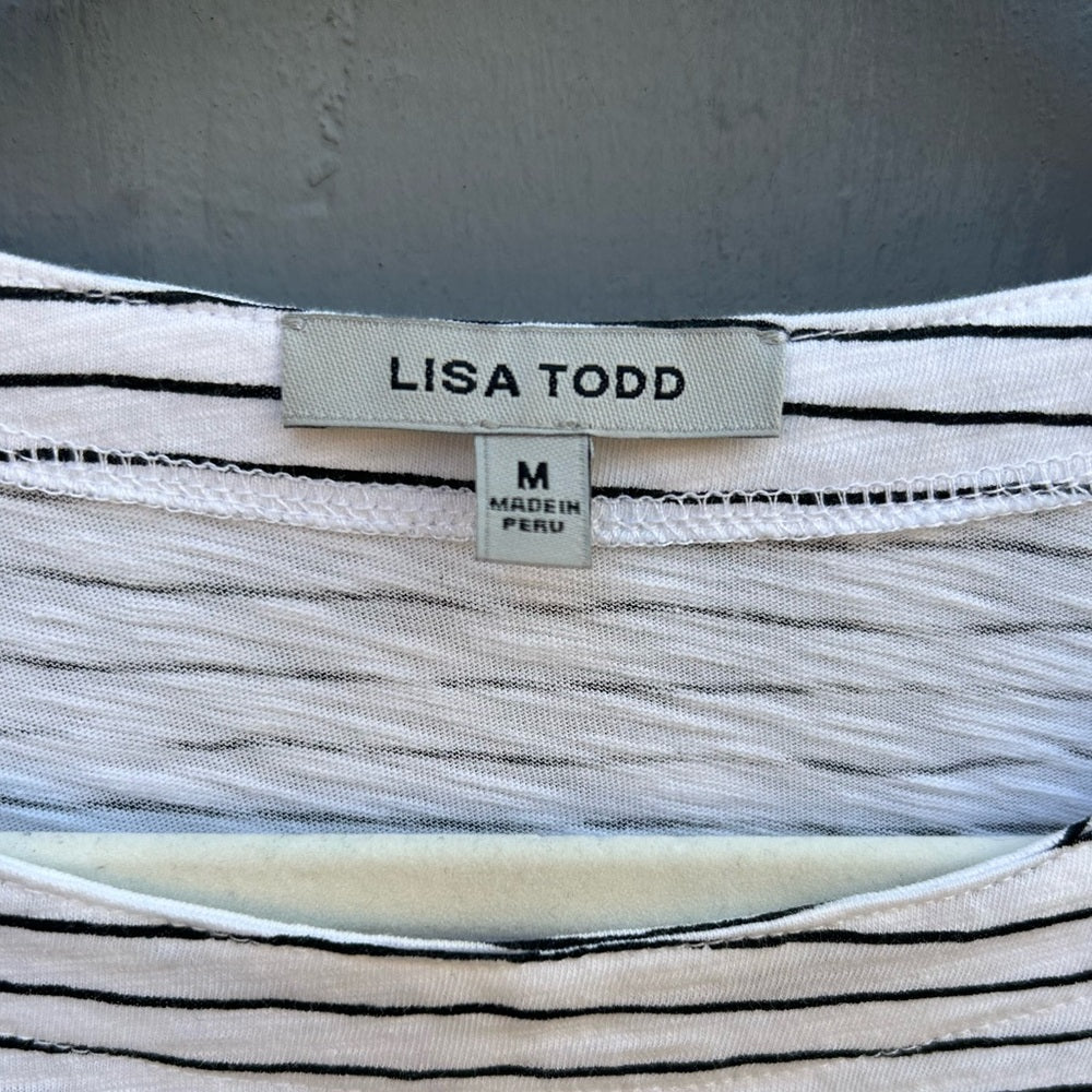Lisa Todd Striped wide tee, size M
