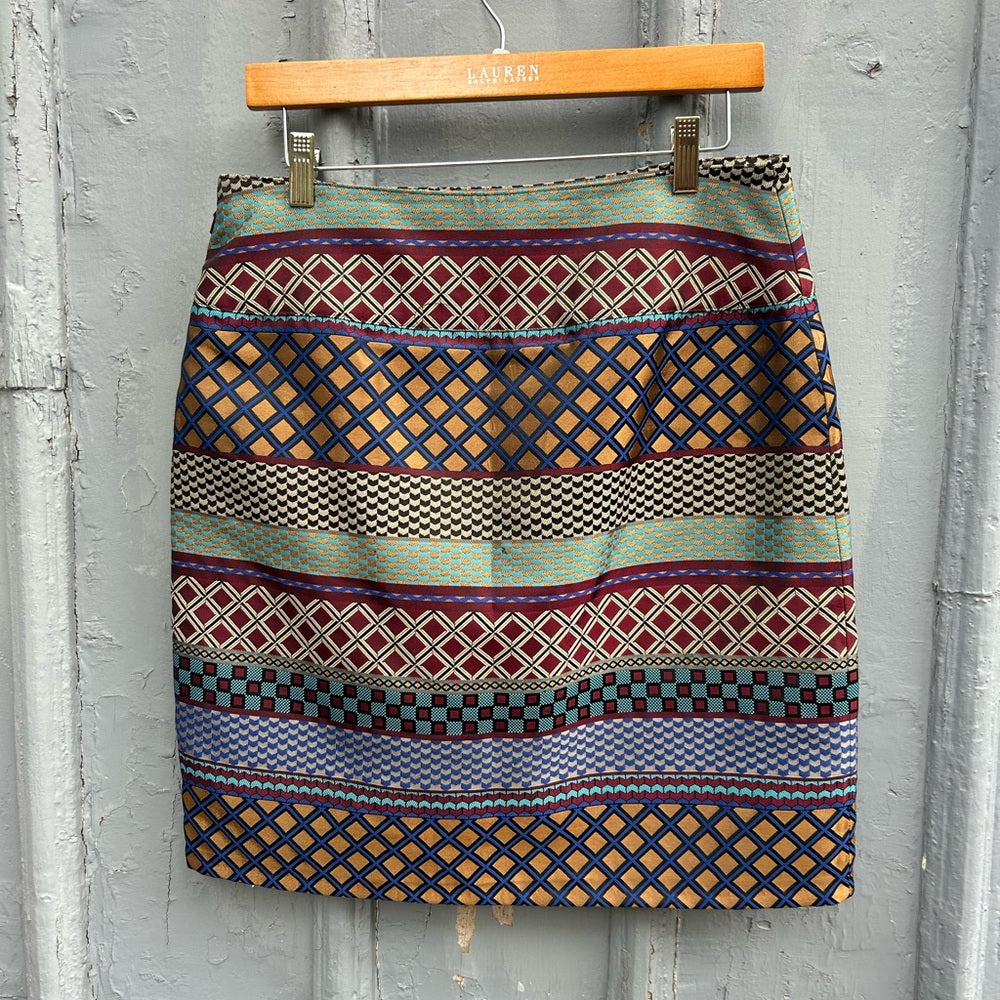 Maeve Multicolor Striped Pencil Skirt size 10