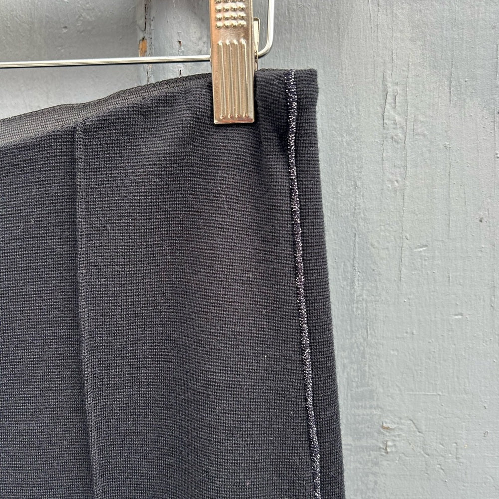 Marc Cain straight knit pants with sparkle ribbing, size N2 (US6)