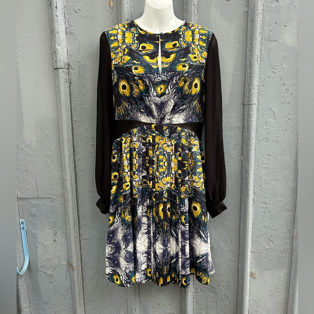 Nicole Richie for Impulse pleated patterned dress, size 8