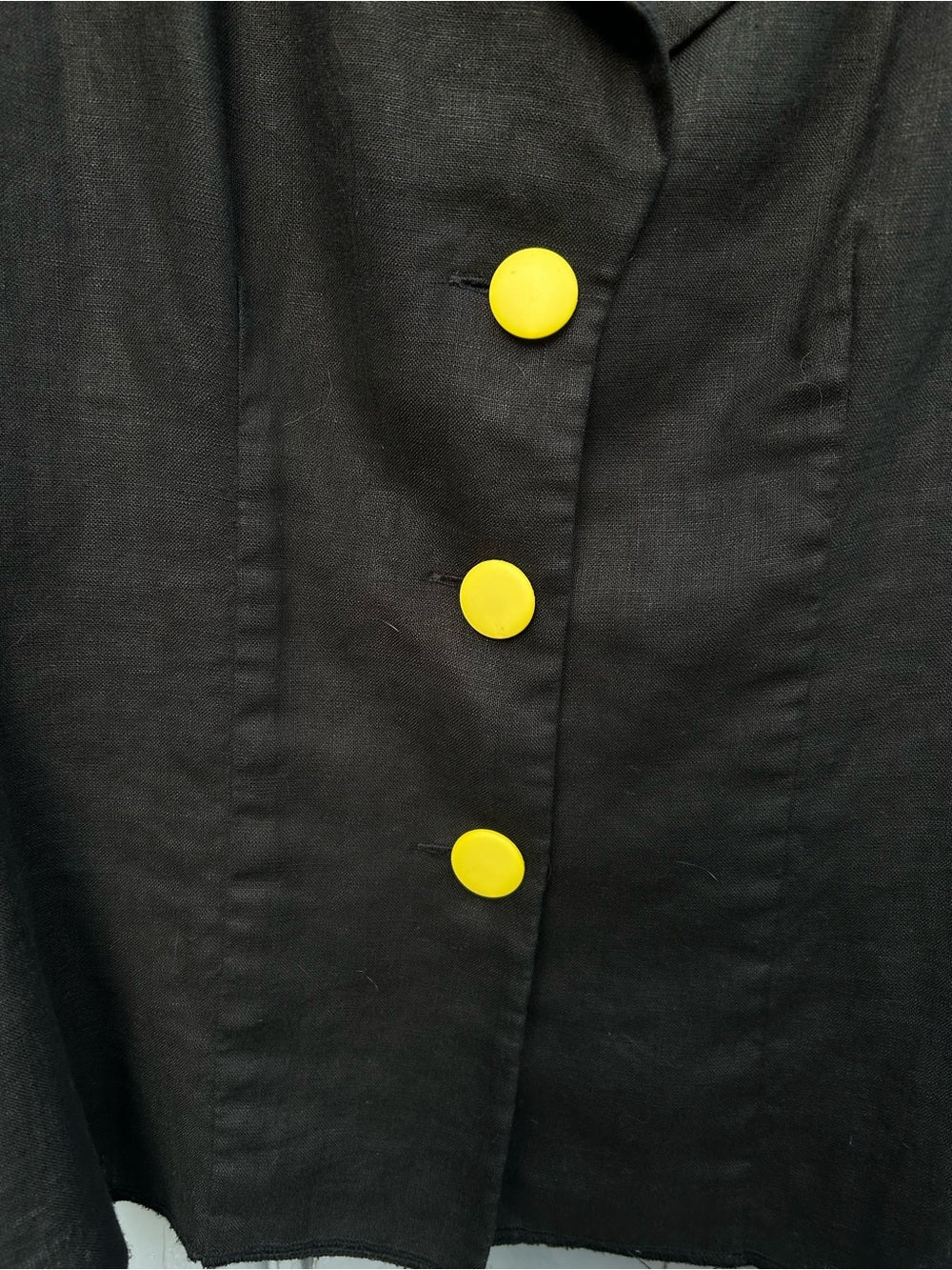 Vintage Linda Lundstrom Linen Blazer, size S/M